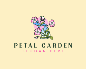 Blossom Michigan Flower logo design