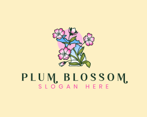 Blossom Michigan Flower logo design