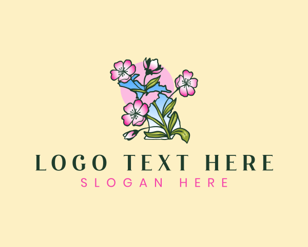 Blossom Michigan Flower logo