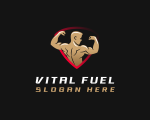 Muscle Gym Training logo design