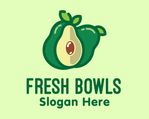 Fresh Avocado Fruit  logo design