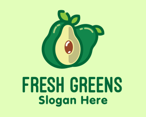 Fresh Avocado Fruit  logo design