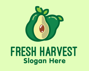 Fresh Avocado Fruit  logo design