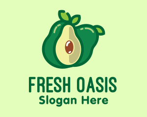 Fresh Avocado Fruit  logo design