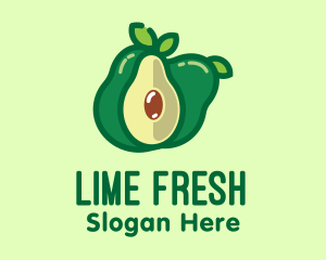 Fresh Avocado Fruit  logo design