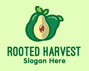 Fresh Avocado Fruit  logo design