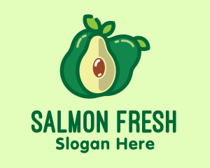 Fresh Avocado Fruit  logo design