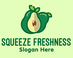 Fresh Avocado Fruit  logo design