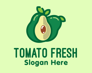 Fresh Avocado Fruit  logo design