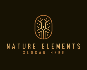 Bronze Natural Forest logo design