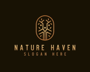 Bronze Natural Forest logo design