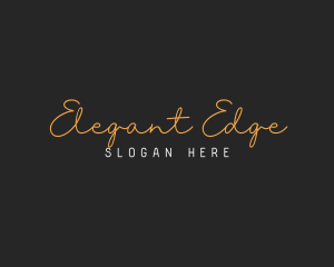 Classy Signature Cursive logo design