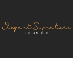 Classy Signature Cursive logo design