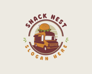 Burger Food Truck logo design