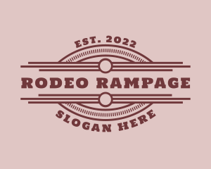 Western Saloon Rodeo logo design