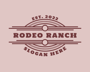 Western Saloon Rodeo logo design