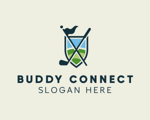 Golf Club Flagstick Course Logo