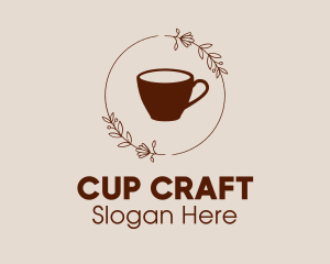 Coffee Cup Flowers logo