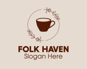 Coffee Cup Flowers logo