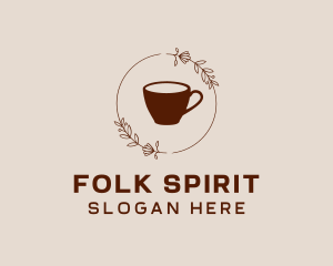 Coffee Cup Flowers logo