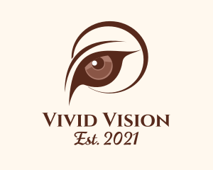 Wild Lion Eye logo design