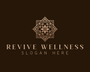 Decorative Flower Wellness logo design