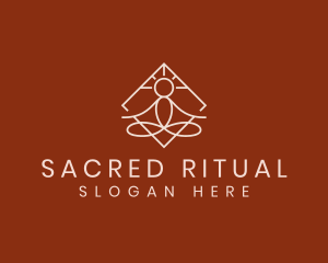 Yoga Spiritual Meditation logo design