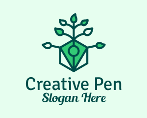 Natural Eco Pen  logo design