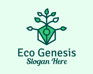 Natural Eco Pen  logo design