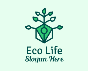 Natural Eco Pen  logo design