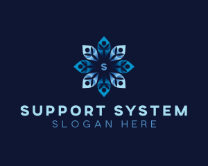 People Support Community logo design