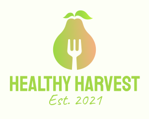 Healthy Pear Restaurant  logo design