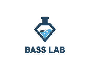 Diamond Lab Flask logo design