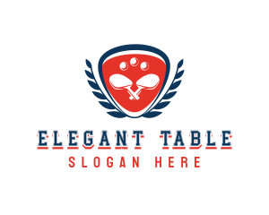 Table Tennis Tournament logo design
