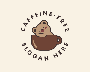 Cute Bear Cafeteria  logo design