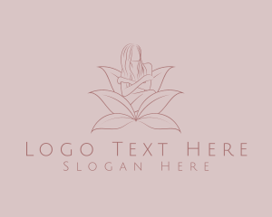 Feminine Eco Leaves Logo