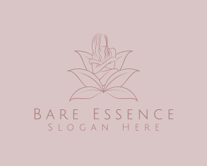 Feminine Eco Leaves logo design