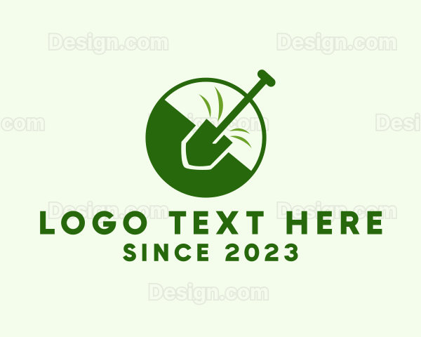 Landscaping Shovel Gardening Logo