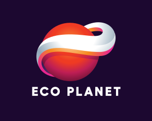 3D Planet Sphere logo