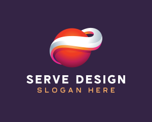 3D Planet Sphere logo design