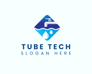 Pipe Faucet Plumbing logo design