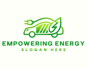 Electric Car Battery logo design