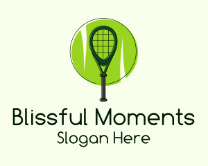 Tennis Racket Ball Logo