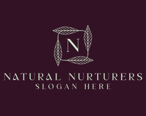 Natural Herbal Leaf  logo design