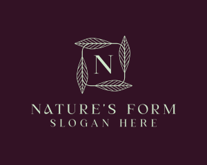 Natural Herbal Leaf  logo design