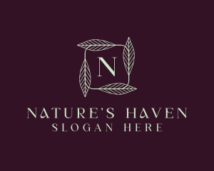 Natural Herbal Leaf  logo design