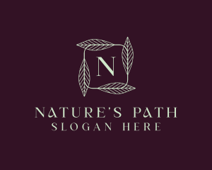 Natural Herbal Leaf  logo design