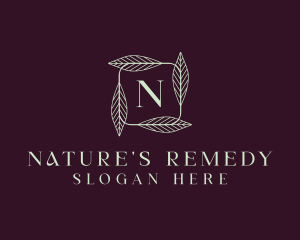 Natural Herbal Leaf  logo design