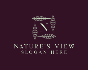 Natural Herbal Leaf  logo design