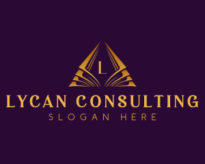 Premium Elegant Pyramid logo design